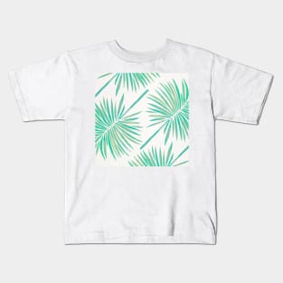 fan palm seafoam Kids T-Shirt